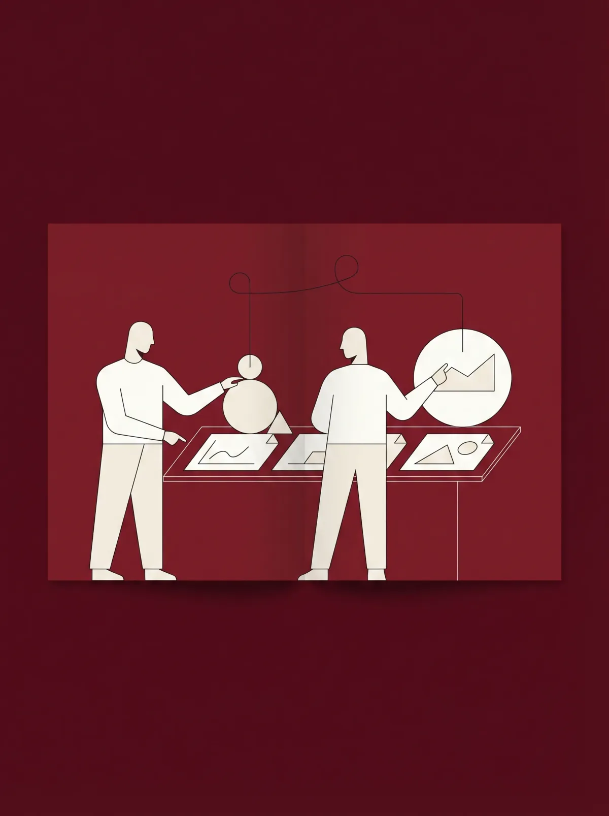 Illustrasjon av AI-agenter som analyserer data og jobber operasjonelt for NordSync